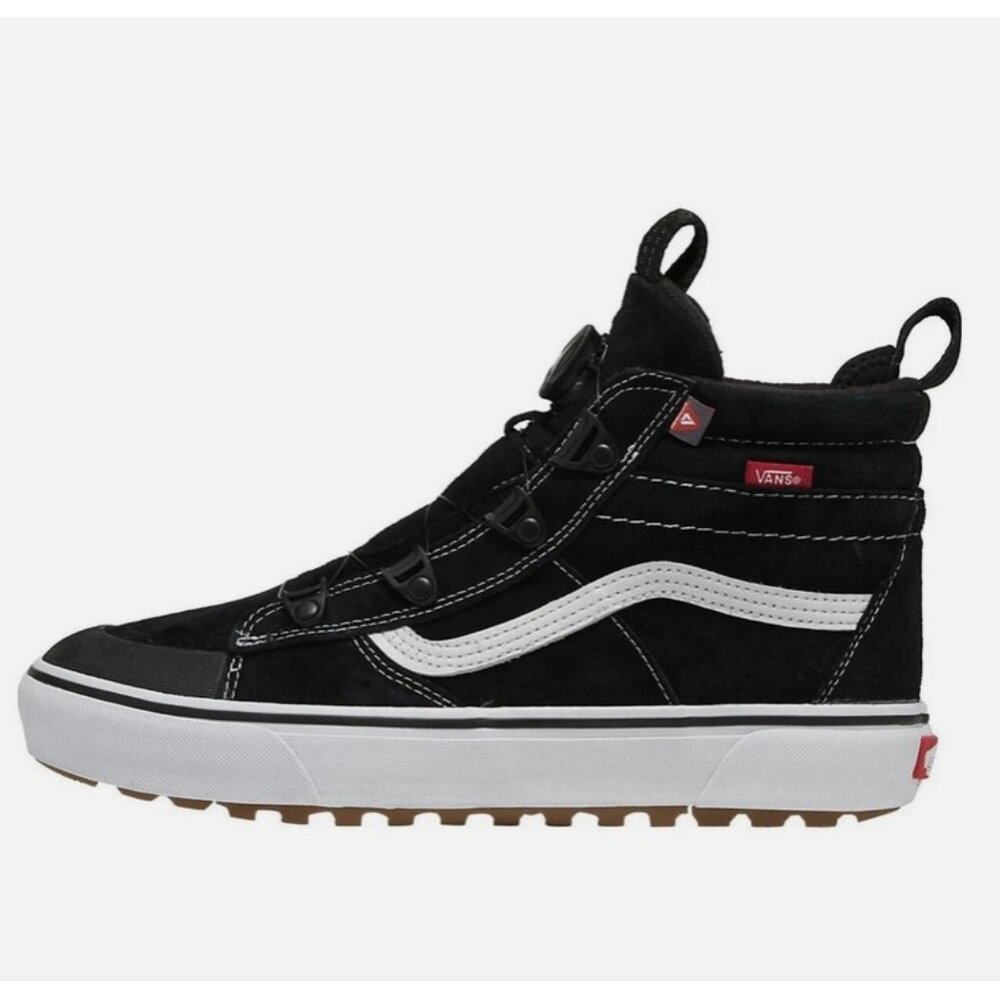 Vans Sk8-Hi MTE Boa Winter Shoes, Black/True White, Men's To. 9.5, - Picture 2 of 6